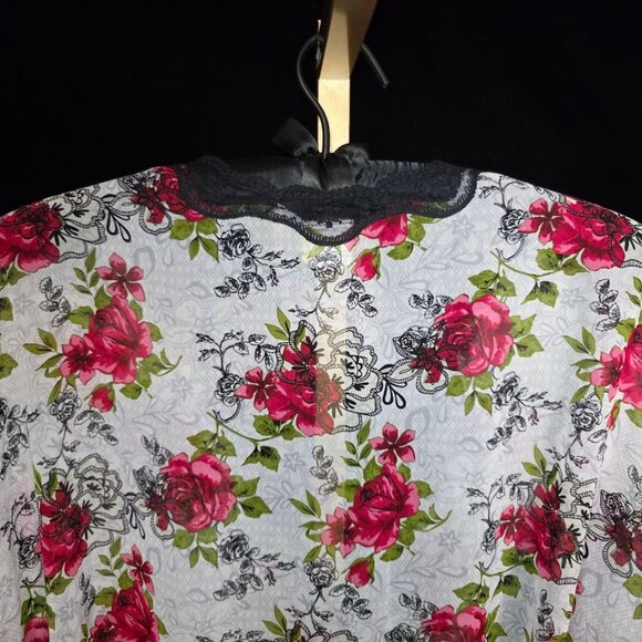 Vintage Seductivewear by Cinema Etoile Floral Lace Robe S - Picture 10 of 14